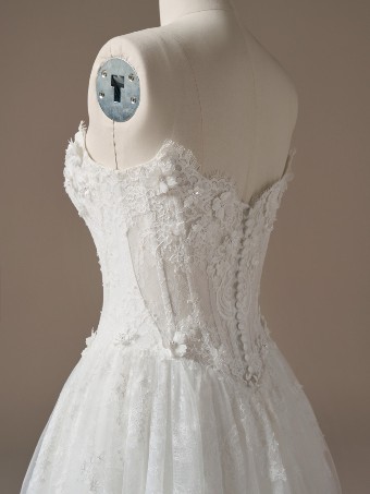 Maggie Sottero Style #KITARO (26MB385B11- Lined front bodice, Sleeveless) TRUNK SHOW #2 default Ivory over Blush (gown with Ivory Illusion) thumbnail