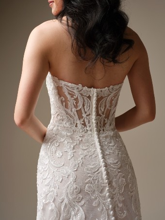 Maggie Sottero Style #FARRAH (26MS468A01 - Chantilly lace) TRUNK SHOW #1 All Ivory (gown with Ivory Illusion) thumbnail