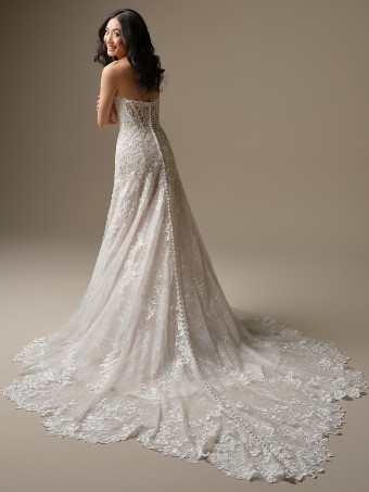 Maggie Sottero Style #FARRAH (26MS468A01 - Chantilly lace) TRUNK SHOW #2 default All Ivory (gown with Ivory Illusion) thumbnail
