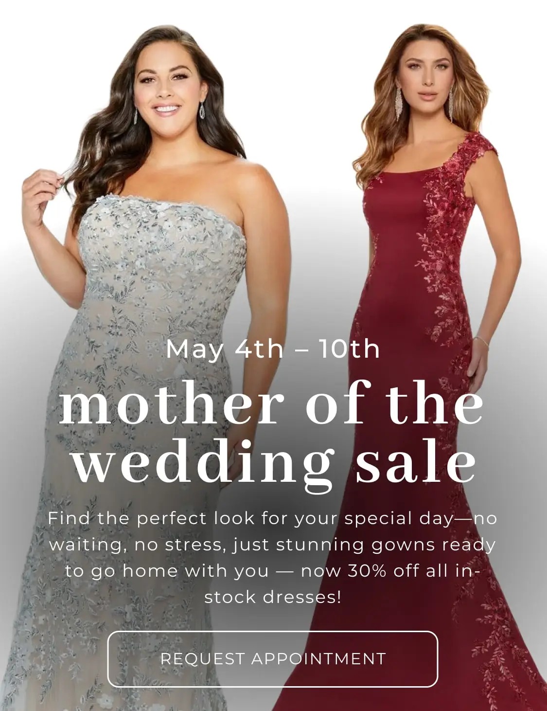 mother of the wedding sale mobile banner