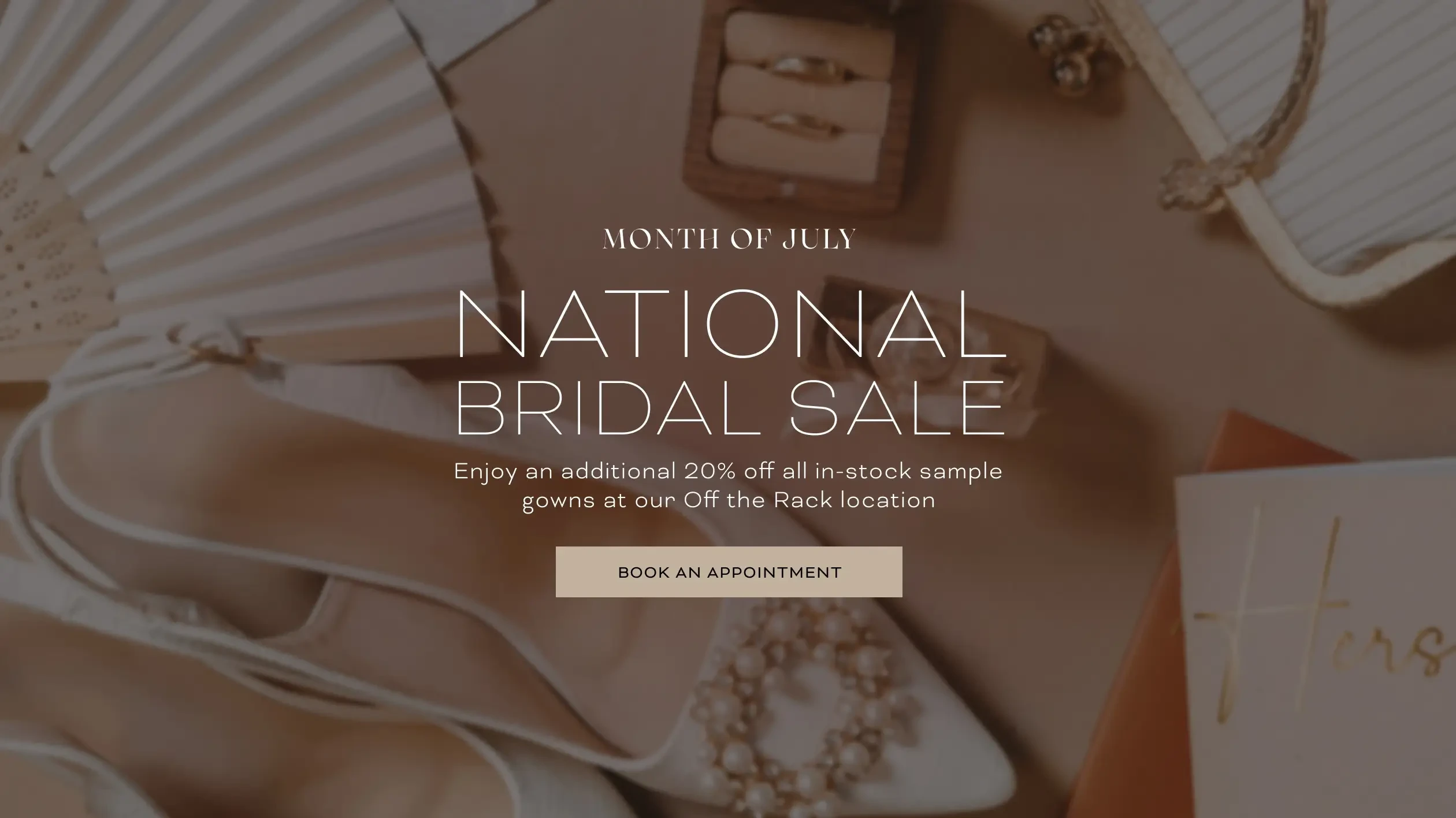 National Bridal Sale Desktop Banner