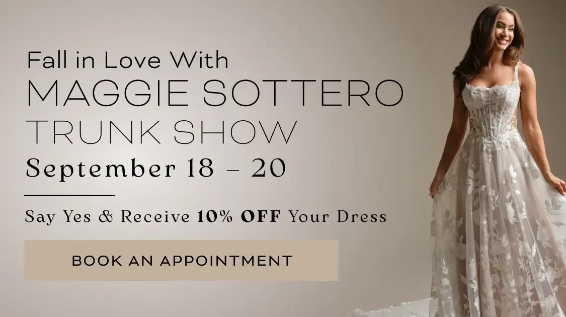 Maggie Sottero Trunk Show Mobile Banner